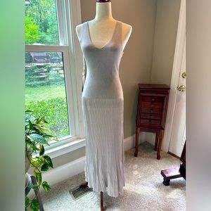 NWT- Gorgeous Ronny Kobo French Grey body contour flirty dress.